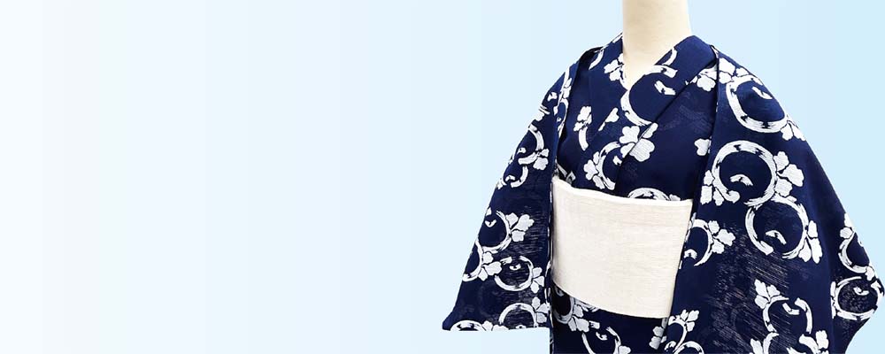 綿 浴衣 手縫い 万寿菊 綿100% ファッションレター Fashion Letter 綿仕立て上がり浴衣 2点