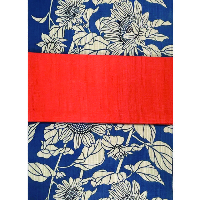 【新品・未使用】奥州小紋　向日葵 奥州小紋』向日葵