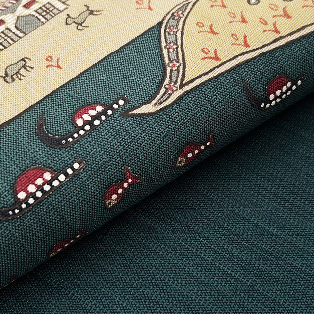 染名古屋帯』手描き更紗 南蛮船