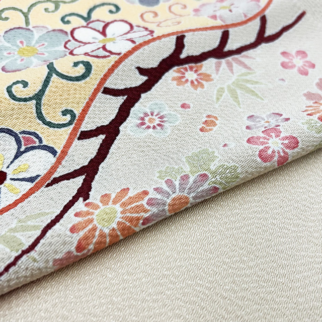 染名古屋帯』江戸友禅 松竹菊